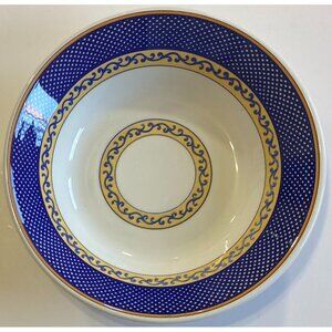 Noble Excellence Venetian Scroll Large Ceramic Serving Bowl Made In Italy - A